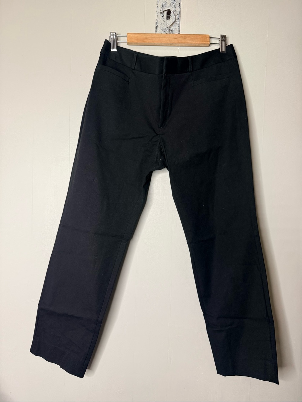 Banana Republic Men's Black Straight-Leg Dress Pants